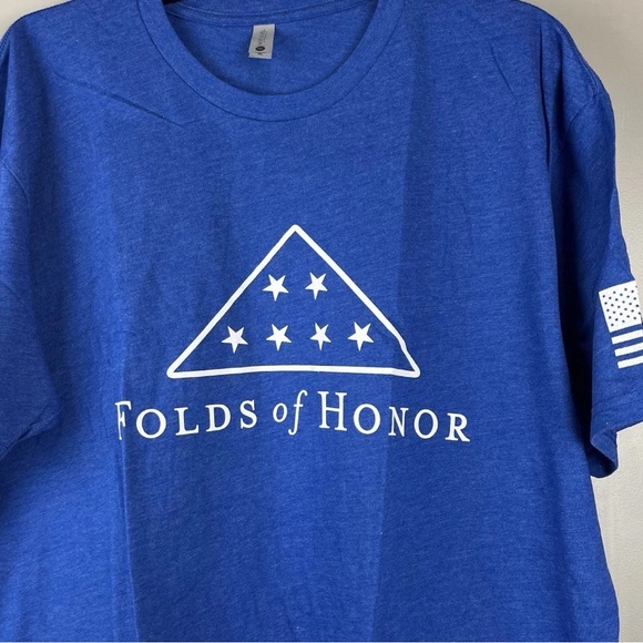 Next Level Apparel Folds Of Honor Military Blue T-Shirt XL - Picture 1 of 4